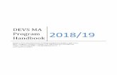DEVS MA Program Handbook - Queen's University · 2018. 11. 22. · DEVS MA Program Handbook 2018/19 Queens University Department of Global Development Studies • Mac-Corry 401 •
