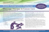 November 2018 for patients, caregivers, and anyone touched ......Research shows that Oncology Massage is safe during cancer treatment. It is important to find a licensed massage therapist
