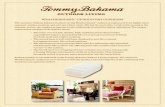 WEATHERGUARD UPHOLSTERY CUSHIONS · The exclusive Tommy Bahama Outdoor Living WeatherGuard™ cushion is engineered to be highly water resistant, mildew resistant and anti-microbial,