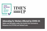 Advocating for Workers Affected by COVID-19...Aug 18, 2020  · Response Act (FFCRA) and Related Laws. Advocating for Workers Affected by COVID-19 How Workers Are Affected. ... PA