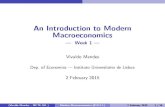 An Introduction to Modern Macroeconomicscmc.de.iscte.pt/SlidesIntrodMacro_Students.pdfJohn Maynard Keynes (Vivaldo Mendes ŒISCTE-IUL ) Modern Macroeconomics (01111-1) 2 February 2015