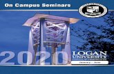 On Campus Seminars - College of Chiropractic · is a 1978 graduate of Logan College of Chiropractic. He is a Diplomate of the National Certification Commission for Acupuncture and