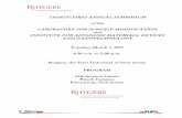 ABSTRACTS FOR TALKS - Rutgers Universitylsm.rutgers.edu/cgi-server/user-html/news/Symposium2017 Draft_Ma… · Tuesday, March 7, 2017 8:30 a.m. to 5:00 p.m. Rutgers, the State University