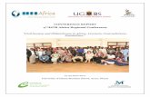 CONFERENCE REPORT 4THISTR Africa Regional Conference · The ISTR-African Network conference takes place biennially, and forms part of the strategies to further ISTR-Africa aims. These