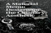 A Material Menu: Designs for the Culinary Aestheticmenu.caesarstone.com/A-Material-Menu-by-Caesarstone.pdfturning them into dramatic statements. “I was fascinated with the idea of