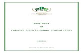 Rule Book Of Pakistan Stock Exchange Limited (PSX)March... · 2019. 3. 13. · 18. Amendments approved by SECP on December 18, 2015 and January 01, 2016 pursuant to integration of