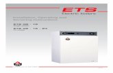 New ETS UK Boiler Manual 060603 · The ETS is a wall hung electric system boiler with three models in the range : - ETS 09 and 15 are available in either single phase or tri phase.