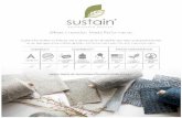 sustain@ PERFORMANCE FABRICS Where Innovation Meets … · 2018. 1. 8. · SPECIAL CONSIDERATION ANTI-PILL CLEAN WITH SOAP BLEACH BLEACH CLEANABLE STAIN RESISTANT MADE IN USA ECO-