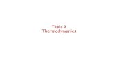 Topic 3 Thermodynamics · 1. Standard enthalpy of formation Standard enthalpy change of formation, f Ho The standard enthalpy change when 1 mol of a substance is formed from its elements