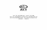 ACTPS ACT Ambulance Service Enterprise Agreement 2018-2021 · 2020. 3. 19. · c10 - rest relief after overtime ... l12 - use of personal leave ... m7 - ambulance service charges.....