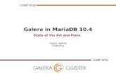 Galera in MariaDB 10Galera Cluster Galera releases since 2009 3 Agenda Galera in 10.4 Status Galera Cluster Upgrading ... 0 = no streaming 23 Streaming Replication Demo Setup …
