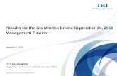 Results for the Six Months Ended September 30, 2016 ... · Deteriorating profitability of F-LNG and offshore structures . ... countermeasures in light of prospects for the offshore