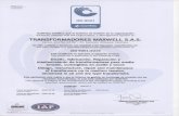 Amawebs · Este Certificado es aplicable al siguiente alcance: This certificate is applicable to the following scope: Diseño, fabricación, Reparación y mantenimiento de transformadores