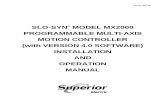 SLO-SYN MODEL MX2000 PROGRAMMABLE MULTI-AXIS ......5.6.2 Host Serial Port 31 5.6.3 DSP Card Inputs 33 5.7 – Expansion I/O Board 35 5.7.1 EXIN/EXOUT assignments 35 5.7.2 BCD assignments