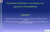 Functional materials in secondary non aqueous Li/Na-batteries...GC CV 1. The electrolyte decomposes at 0.8-0.7 V vs. Li 2. The decomposition occurs only in the first cycle 3. This