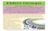 Elders Groups - Nez Perce people · Elders Groups Elders 50 & older sign up. The first 5 elders to sign up from Lapwai, Orofino and Kamiah will receive a crystal bead activity package.