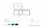 JARDIN SIDE CHAIR - WHITE - Bungalow 5JARDIN SIDE CHAIR - WHITE · 19w x 20.5d x 37.5h · Lacquered Mahogany · Linen Drop-In Cushion in Natural (Photo is for reference only, llactual