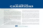 WE ARE THE CHAMPIONS - Graham Thompson · WE ARE THE CHAMPIONS By Ryan Pinder, Partner, Graham Thompson. 2 R T CPINS By Ryan Pinder Partner Graham Thompson of the world against IFCs,