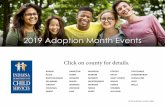 2019 Adoption Month Events - IN.gov11 2019 adoption month events adams allen bartholomew delaware elkhart fountain grant hamilton henry howard jasper jennings johnson lake madison