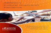 AMRRIC’s Cultural Orientation Handbook · The transition from a traditional, seasonally-responsive lifestyle to residence in permanent settlements is therefore a relatively new