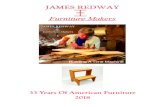 33 Years Of American Furniture 2018 - Shaker Furniture ...Furniture Makers American Furniture James Redway Furniture Makers is a small furniture company located in Woodbury Con-necticut.