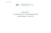 Roster Volunteer Handbook October 2019 - Irish Aid · OSCE-ODIHR and EU databases. In order for the Department to nominate a volunteer for an observer position with the OSCE-ODIHR