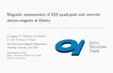 Magnetic measurement of ESS quadrupole and corrector ......Coil calibration (2/2) Step 2: coil array parallelism, rotation radius Performed in-situ with unknown quadrupole thanks to