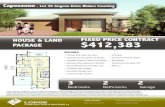 HOUSE & LAND FIXED PRICE CONTRACT PACKAGE $412,383lodgeconstruction.com.au/media/k2/.../CapezzonZA4ZLotZ30ZAngov… · INCLUDES • Chrome flick mixer tap ware • Colourbond roof,