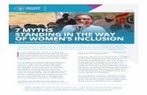 7 MYTHS STANDING IN THE WAY OF WOMEN’S INCLUSION · On the eve of the 2013 elections, co-author Alice Nderitu, commissioner of the National Cohesion and Integration Commission-Kenya