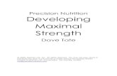Precision Nutrition Developing Maximal Strength...your projected 1 rep max). When the weight reaches 60% of your 1 rep max, you will perform 2 sets of 5 reps using 2-minute rest periods.
