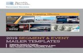 2019 Segment & Event Mailer Templates...KEYS TO YOUR DEALERSHIP’S Reactivate lost customers, attract new customers, retain current customers, and upsell additional services with