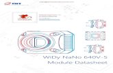 WiDy NaNo 640V-S Module Datasheet - Pembroke Instruments · The WIDY NaNo 640V-S exists in different versions, module or camera which integrates the sensor NSC1201-SI. This camera