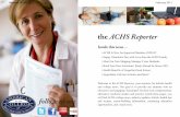 the ACHS Reporterfiles.achs.edu/mediabank/files/thereporterfebruary2011.pdf · 2015. 8. 3. · Join ACHS President and holistic health expert Dorene Petersen and Robert Seidel, President