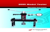 2050 Model Tester - pullerhire.co.uk · tester adaptor, tester and fixing are aligned (fig 3). 4. Position the tester so that the gauge can be easily read. 5. Adjust the length of