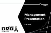 Management PresentationPresentation July 2016 Investment Highlights 2 Turkey is the fastest growing aviation market in Europe Diversified, balanced portfolio with leading market positions