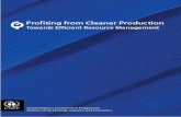 Conserve Resources to Boost Business · 2008. 6. 18. · partnerships across the traditional ... Profiting from Cleaner Production: Checklists for Action A set of checklists to guide