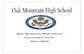 Oak Mountain High School Curriculum Guide 2015-2016€¦ · English* 4 Credits 1 English 9 1 English 10 1 English 11 1 English 12 Social Studies* 4 Credits 1 World History 1 U.S.