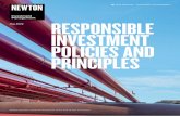Please read the important disclosure at the back of this ... · Responsible Investment Policies and Principles 1 September 2018 RESPONSIBLE INVESTMENT POLICIES AND PRINCIPLES For