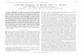 On the impact of IEEE 802.11 mac on traffic ...pdfs.semanticscholar.org/67a2/bb31383a52baca1cb140... · on Traffic Characteristics Omesh Tickoo, Student Member, IEEE, and Biplab Sikdar,