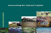 Accounting for Natural Capital€¦ · Accounting frameworks for financial capital are fundamental tools for managing businesses and national economies (Box 1). While robust accounting