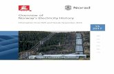 Overview of Norway's Electricity HistoryNorway’s electricity history goes back to the 1870s. in 1889, the first municipality-owned electricity utility was established with a 88 kW