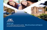 201 4 Undergraduate Scholarships - LearningAll · Undergraduate Scholarships (international students) Eligible for consideration for scholarships ranging from full fee remission to