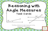 Reasoning with Angle Measuresmrsscottmiller.weebly.com/uploads/5/7/8/2/57828307/task...angle measures are meant to be determined using angle relationship rules. Thank you for downloading