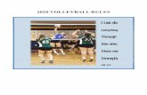 2020 VOLLEYBALL RULES - CYC Sports€¦ · Pre-Playoff Meeting: All teams entering Archdiocesan Playoffs must have a representative at a meeting to be determined by the CYC Office