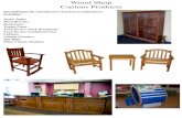 Wood Shop Custom Products - Connecticut · Wood Shop Custom Products Specializing in the manufacture of custom wood products including: Picnic Tables Wood Benches Book Cases Trophy