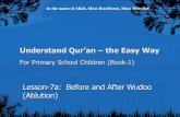 Understand Qur’an – the Easy Way · 2018. 2. 19. · Nor obey any one except Allah. If we obey our parents, teachers, elders because Allah has asked us to obey them. If we obey