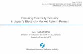 Ensuring Electricity Security in Japan’s Electricity ... · Ensuring electricity security in Japan’s EMR project • While expecting sufficient capacity in 2016 when full retail