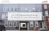 17-19 Cleveland Ave. · 2020. 6. 30. · NJ. 17 and 19 Cleveland Ave are two buildings that will be sold together as a commercial property. 17 Cleveland Ave was recently renovated