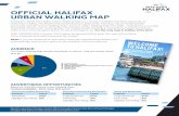 OFFICIAL HALIFAX URBAN WALKING MAP · 0. on. den 42. opub ood + drink. ar 4. on 5. 6. e 7. 48. C 9. e el om 2019 official urban maps in Halifax bour m Lake icmac opsail Lake oon Lake