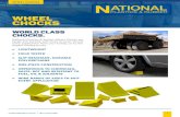 Wheel CHocks - National Plastics & Rubber · WHEEL CHOCKS Size 3lw PART NO. NPR1181 340mm L 220mm W 200mm H 3.5kg Suits Tyres 900mm to 1400mm size 3.5lw PART NO. NPR2097 340mm L 250mm
